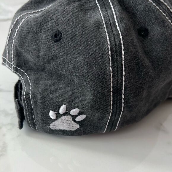 Dog Vibes Only Distressed Baseball Cap NEW - Picture 3 of 6